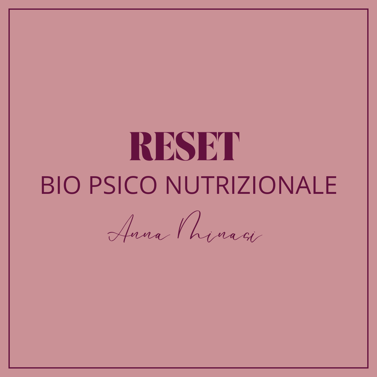 Reset Bio Psico Nutrizionale